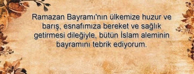 RAMAZAN BAYRAMINIZ MÜBAREK OLSUN…